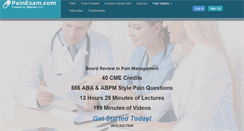 Desktop Screenshot of painexam.com